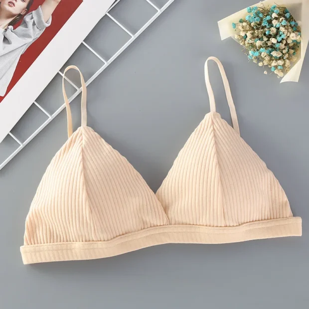 Bawełniany biustonosz bralette bez fiszbin