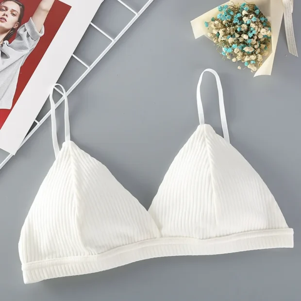 Bawełniany biustonosz bralette bez fiszbin