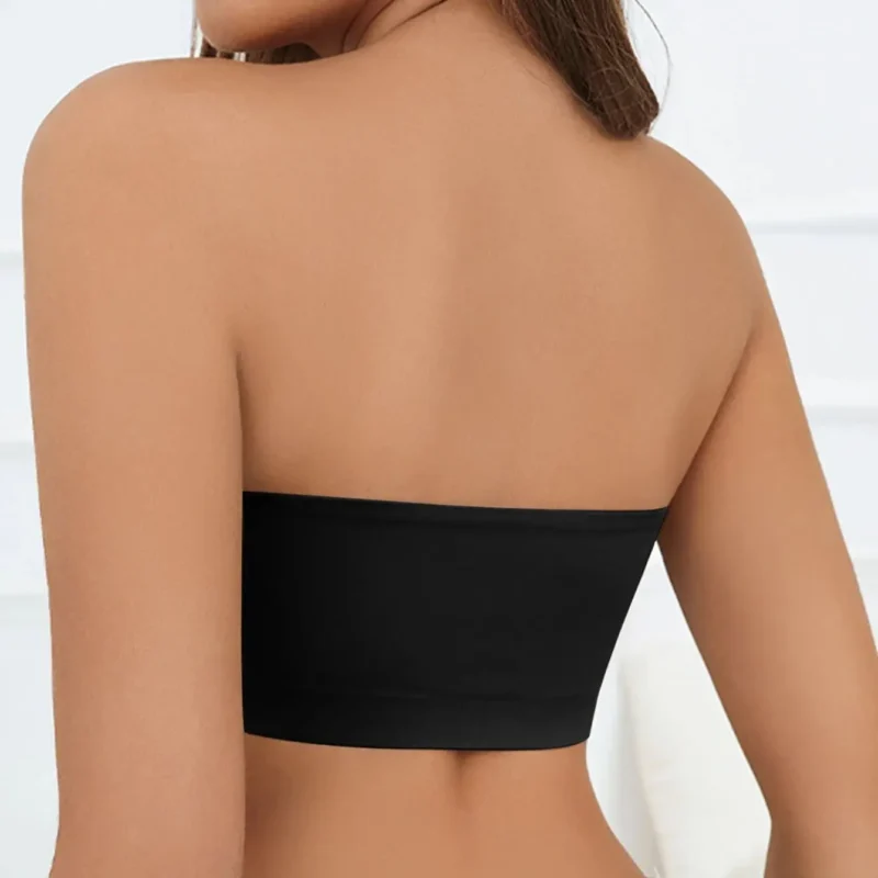 Bezszwowy biustonosz typu bandeau