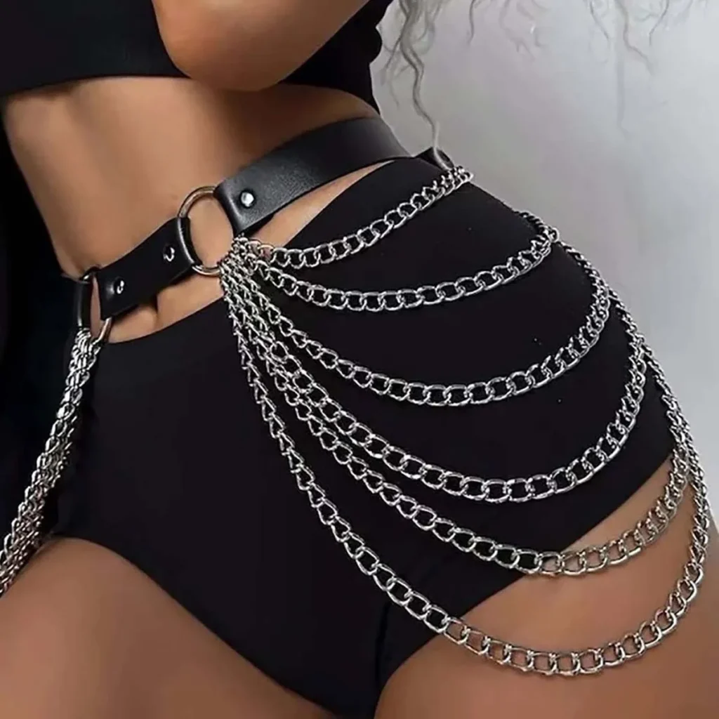 Harness z łańcuchami bocznymi