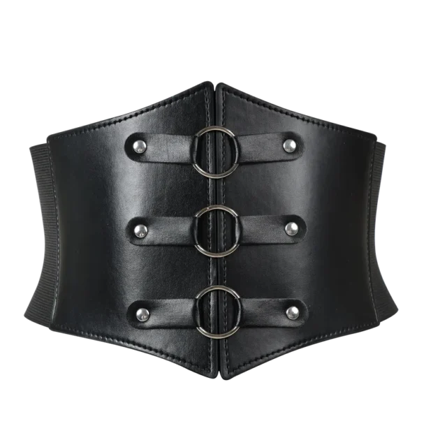 Szeroki pas z pierścieniami