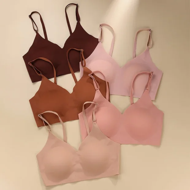 Bezszwowy biustonosz typu Ice Silk z efektem push-up