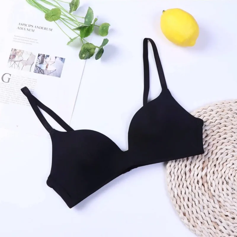 Bezszwowy biustonosz bralette typu push up bez fiszbin