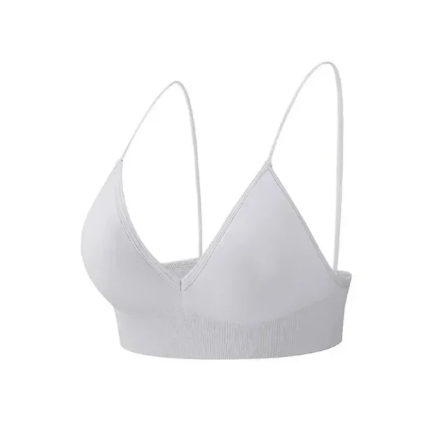 Bralette z trójkątnymi miseczkami i dekoltem V