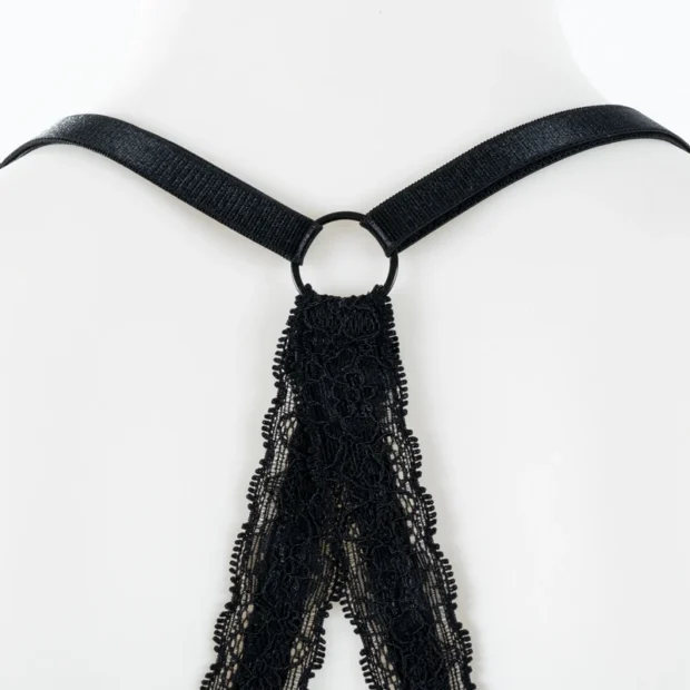Koronkowy bralette z ozdobnym tyłem i wyjmowaną wkładką