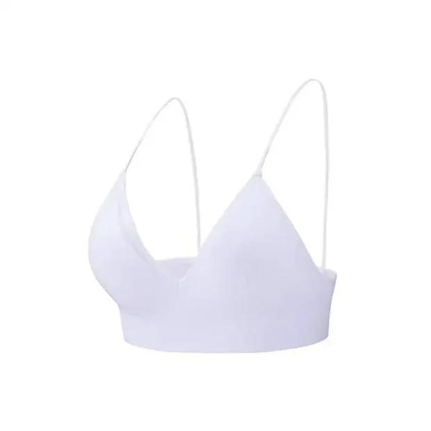 Bralette z trójkątnymi miseczkami i dekoltem V