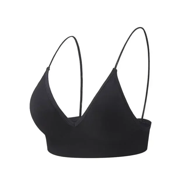 Bralette z trójkątnymi miseczkami i dekoltem V