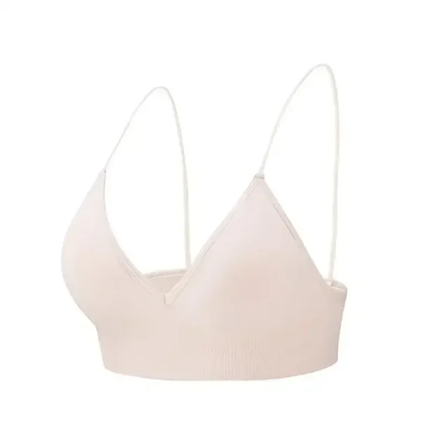 Bralette z trójkątnymi miseczkami i dekoltem V