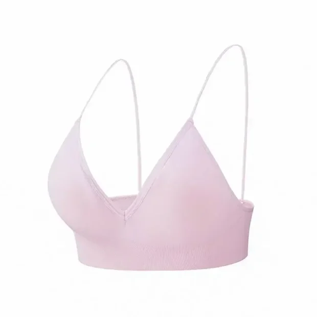 Bralette z trójkątnymi miseczkami i dekoltem V