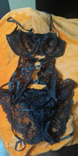 Komplet bielizny z gorsetem i pasami do pończoch photo review