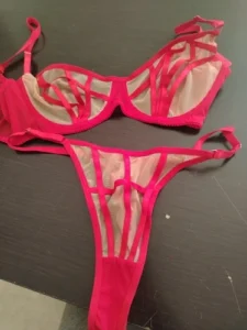 Komplet bielizny z siateczką i pasem do pończoch photo review