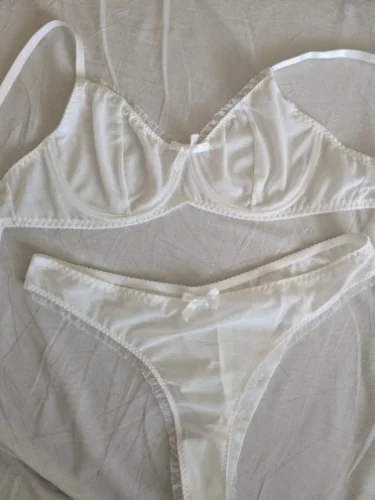 Siateczkowy komplet z kokardkami photo review