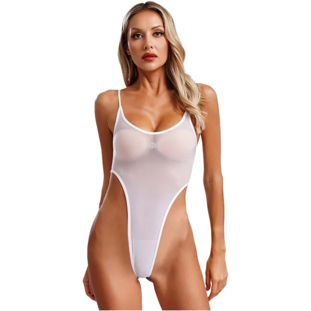 Body z cienkiej siateczki z cienkimi ramiączkami
