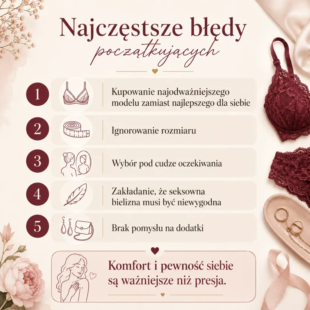 Pierwsza bielizna erotyczna - bezpieczne fasony dla początkujących 4 5 najczęstszych błędów początkujących przy wyborze bielizny erotycznej