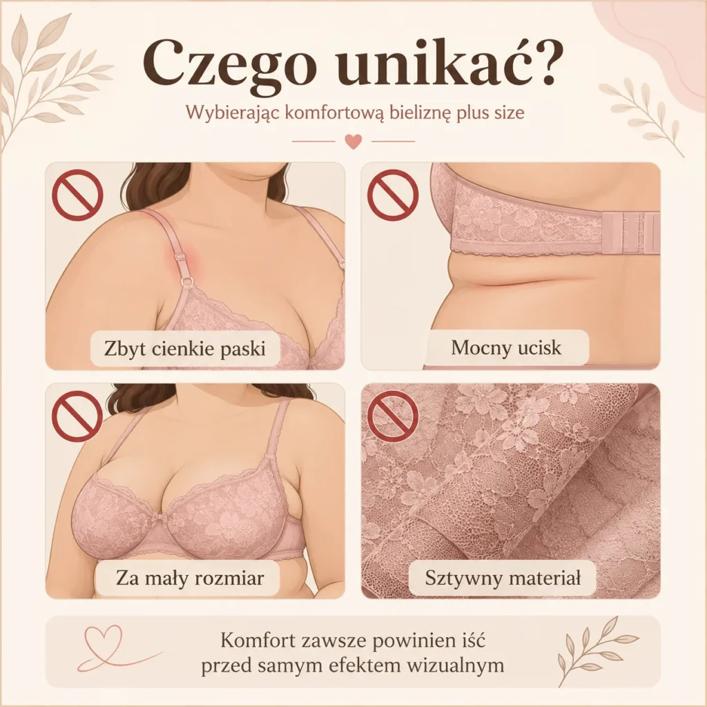 Bielizna erotyczna plus size: fasony, które dobrze leżą i nie uciskają 3 Czego unikać przy pełniejszych kształtach?