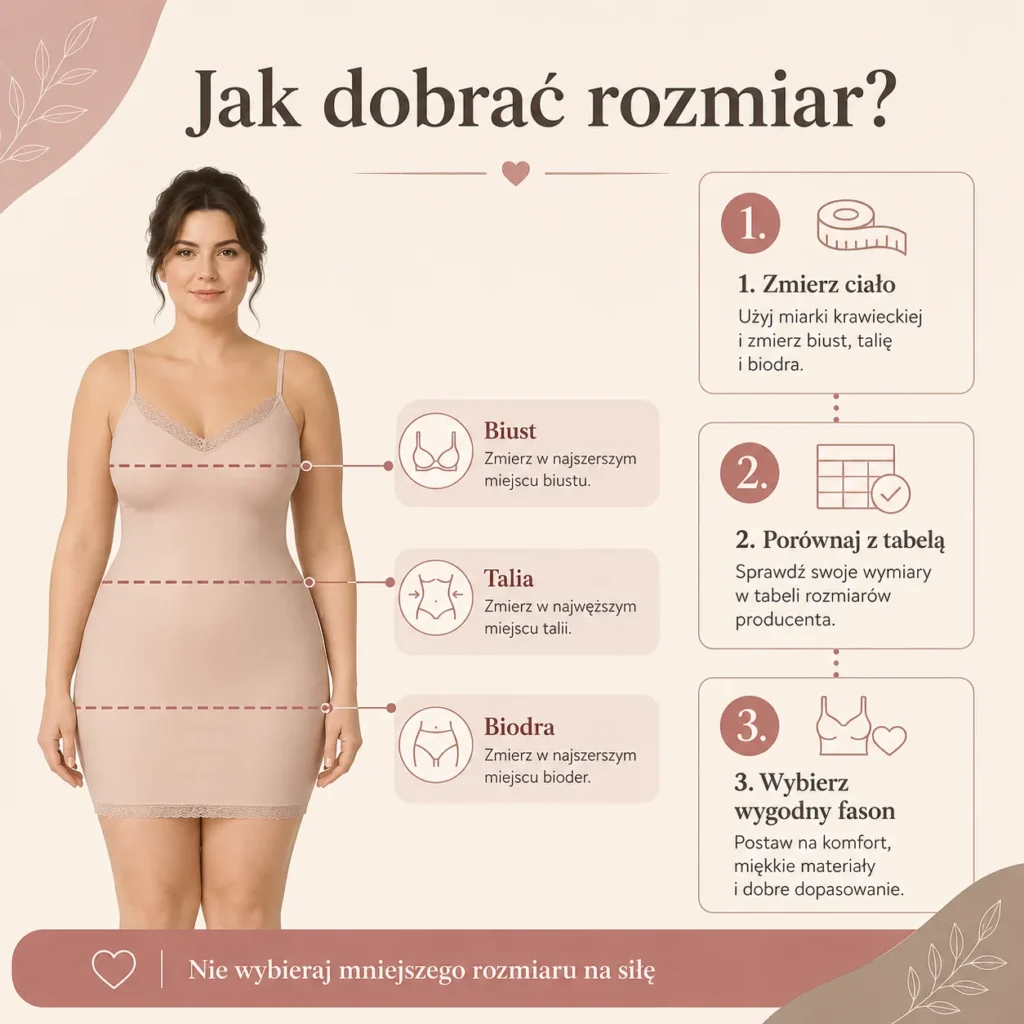 Bielizna erotyczna plus size: fasony, które dobrze leżą i nie uciskają 2 Jak dobrać rozmiar, żeby uniknąć ucisku?
